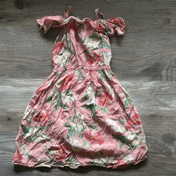 Girl’s Carter Hawaiian Floral‎ Strappy Sun Dress Size 4T - Picture 3 of 6